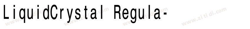 LiquidCrystal Regula字体转换